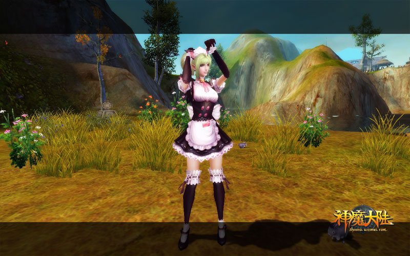 图片: 图2:《神魔大陆》实景截图—过年啦~喵~.jpg