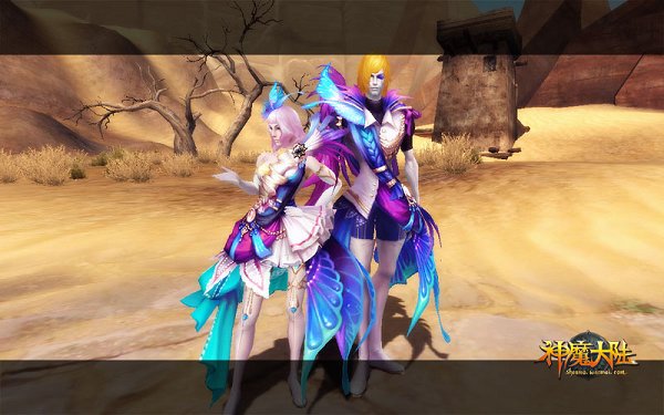 火速围观蝶衣精灵,《神魔大陆》新时装展示