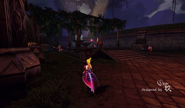 神魔大陆美图欣赏:静谧花园的美丽角落