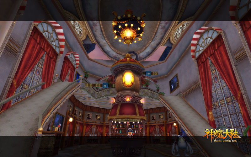 天上城堡在飞 《神魔大陆》浮空基地