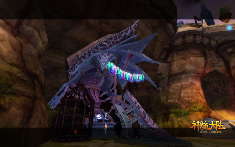 天上城堡在飞 《神魔大陆》浮空基地