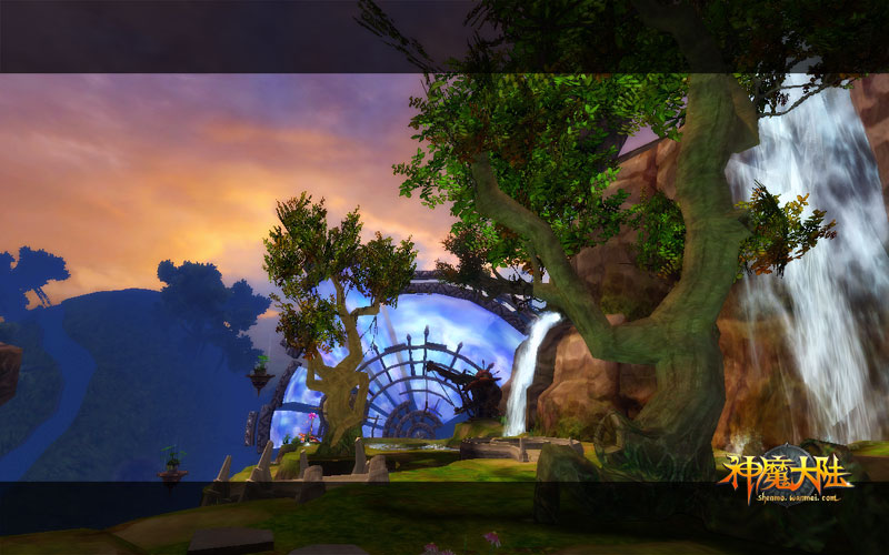 天上城堡在飞 《神魔大陆》浮空基地