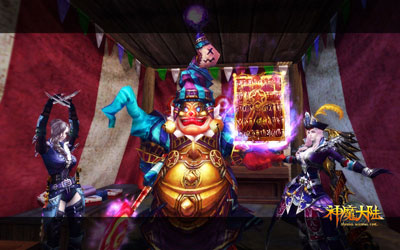 图片: 图3:《神魔大陆》实景截图—快乐的姐妹.jpg