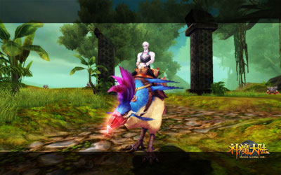 图片: 图2:《神魔大陆》实景截图—拉风坐骑.jpg